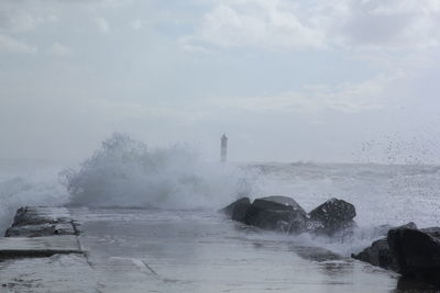 Scenic view of sea against sky