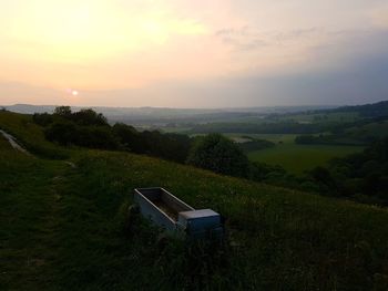 Scenic view of landscape against sky