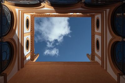 Low angle view of historical building against sky