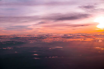 Scenic view of cloudscape during sunset