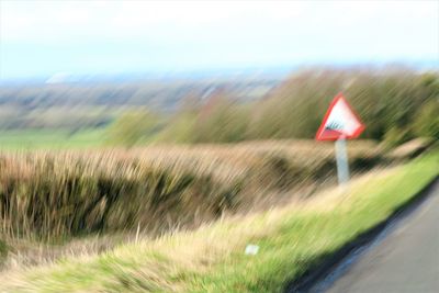 Close-up of road against the sky