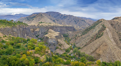Landscape with mountains near garni, armenia
