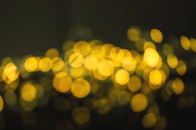 Defocused image of illuminated lights