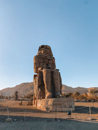 Scenic view of landscape against clear sky