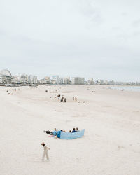 Group of people on beach