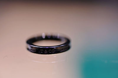 Close-up of water on table