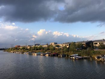 Scenic view of river against sky