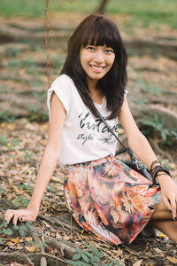 Portrait of a smiling young woman