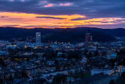 Winterthur sunset