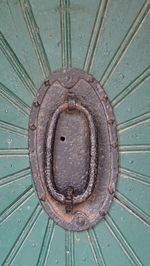 Full frame shot of old metal door