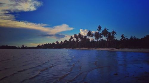 Scenic view of calm sea against sky