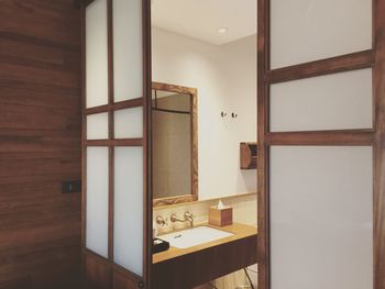 Interior of bathroom