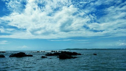 Scenic view of sea against sky