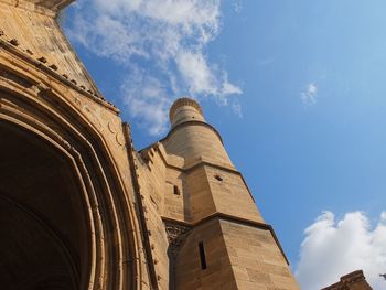 Low angle view of historical building against sky