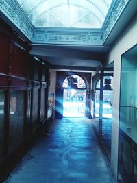 Interior of empty corridor