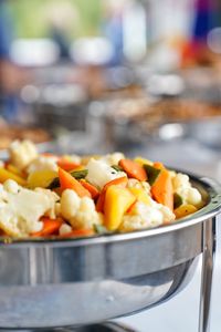 Close-up of food on table