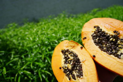 Close-up of orange slice