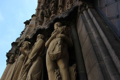 Low angle view of statue