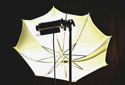 Low angle view of illuminated lights