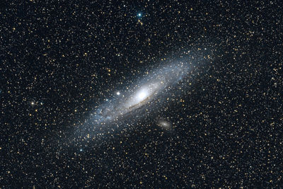 Scenic view of star field against sky at night