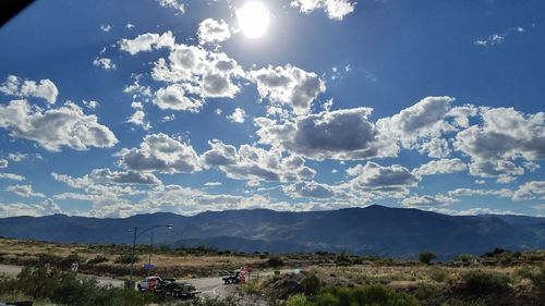 Scenic view of landscape against sky