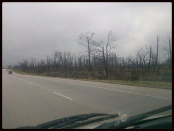 Road passing through landscape