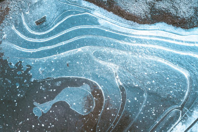 High angle view of water
