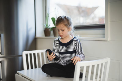 Girl using cell phone