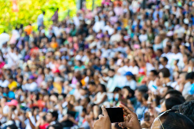 People at stadium