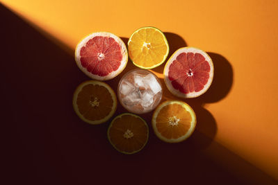 Close-up of orange fruits on table