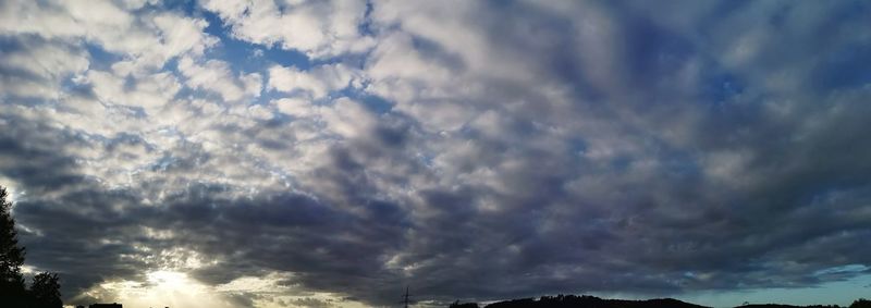 Low angle view of storm clouds in sky