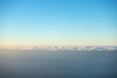 Scenic view of cloudscape against blue sky