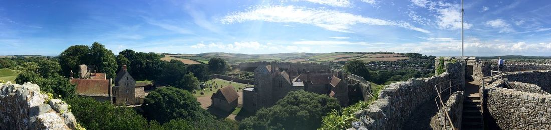 Panoramic view of landscape against sky