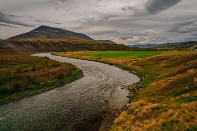 Scenic view of landscape against sky