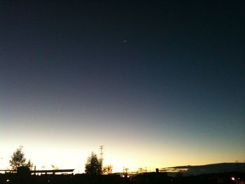 Low angle view of built structure against clear blue sky