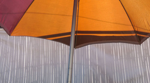 Low angle view of umbrella