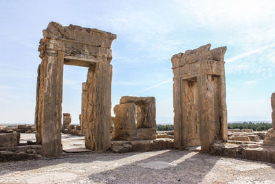 Old ruins against sky