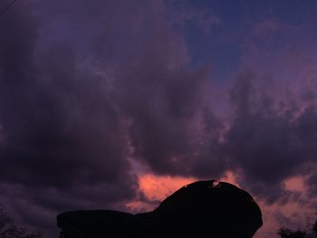 Silhouette of sky at sunset
