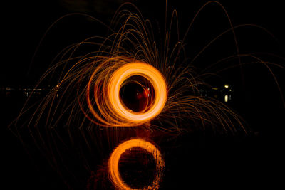 Light painting at night