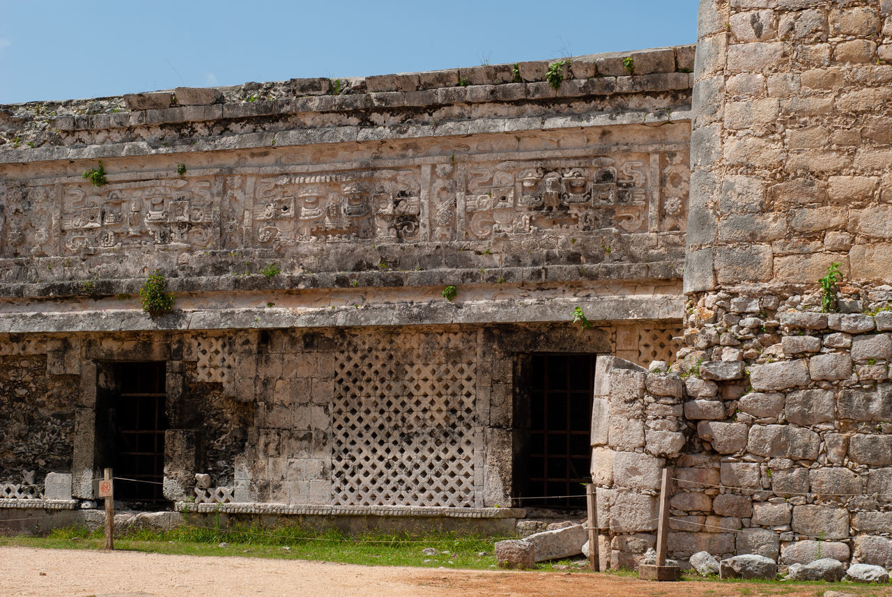 OLD BUILDING AGAINST WALL