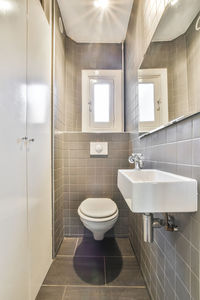 Interior of modern bathroom