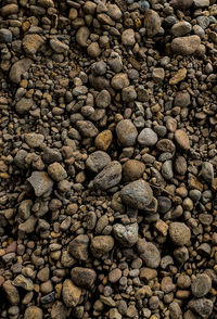 Full frame shot of pebbles