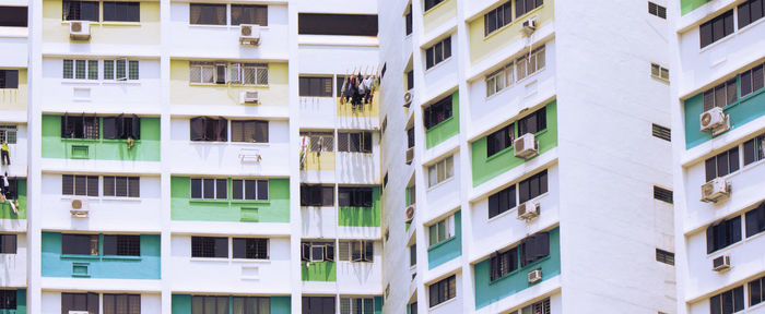 Full frame shot of apartment building