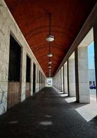 Corridor of historic building