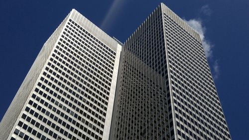 Low angle view of skyscrapers