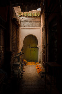 Interior of abandoned building