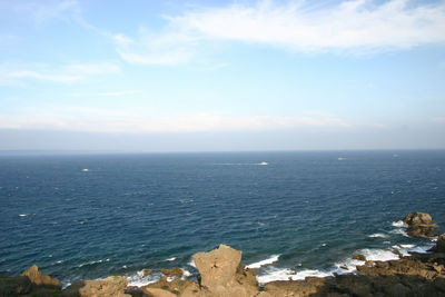 Scenic view of sea against sky