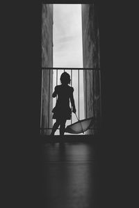 Silhouette of boy