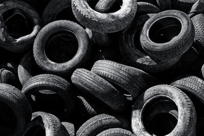 Full frame shot of tires