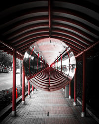 View of empty corridor